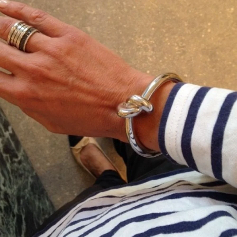 CELINE Silver Knot Cuff Bracelet - Picture 7 of 7
